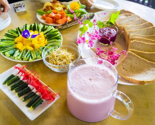 full breakfast with yogurt